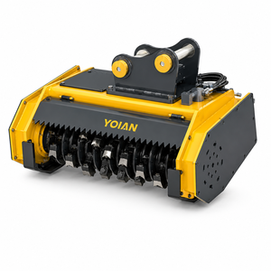 <b>Hydraulic</b> Driven Forestry Mulcher Excavator Accessory Heavy Duty Brush <b>Cutter</b> Pasture Land Clearing Tool - Product Image 5