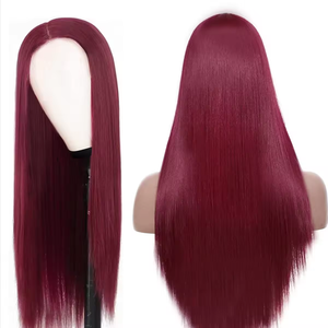 Commercio all'ingrosso 130% 150% 180% 250% densità <span class=keywords><strong>parrucche</strong></span> rosso bordeaux 1b 99J capelli umani <span class=keywords><strong>parrucche</strong></span> lisci capelli vergini capelli brasiliani parrucca anteriore - Product Image 4