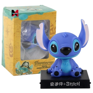 Figura de 12 cm de <span class=keywords><strong>Lilo</strong></span> <span class=keywords><strong>y</strong></span> Stitch con Cabeza Móvil, Figura de Colección de Anime, Modelo de Juguete, Regalo de Navidad, Figura de Juguete con Cabeza Oscilante - Product Image 5