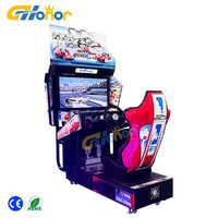 Machine d'arcade vidéo de 32 pouces, machine de jeu de course à pièces, simulateur de course Outrun, machine d'arcade de course pour adultes