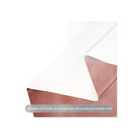 Tissu en cuir PU extensible quatre directions ultra-fin de 0,5 mm, tissage uni doux pour bagages et boîtes cadeaux