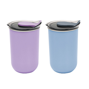 Couche intérieure en acier inoxydable minimaliste sans BPA et tasse à café extérieure en PP pour un usage quotidien - Product Image 1