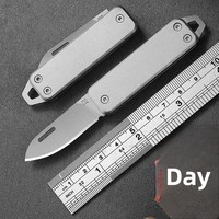 Couteau pliant d'auto-défense pour l'extérieur, mini-couteau à découper, couteau de cuisine en acier inoxydable, couteau de survie pour le camping, EDC portable, lame de 4 cm, 60