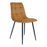 Meubles de salle à manger de Restaurant au Design moderne, chaises de salle à manger en velours avec pieds recouverts de poudre