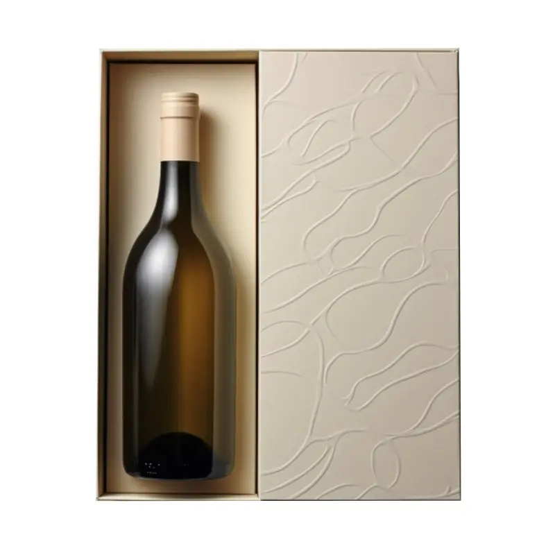 กล่องใส่ขวดไวน์แบบเดี่ยวสำหรับบรรจุชุดแชมเปญกล่องของขวัญใส่แยมสีโลโก้ตามสั่ง