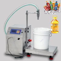 Mini machine de remplissage de liquides (bière, jus) à tête unique, à commande manuelle, avec fonction de pesage et d'emballage