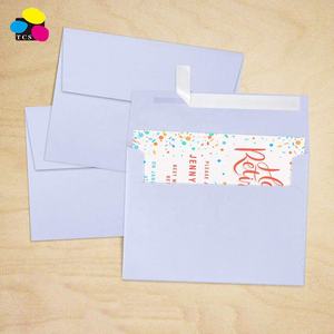 <span class=keywords><strong>Enveloppe</strong></span> cadeau écologique A7 couleur violet clair, papier pour invitations de courrier direct de 80 lb pour annonces de mariage - Product Image 4