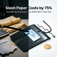 Qinshida, Ahorre un 75% del Costo del Papel, Pantalla LCD para Portátil, Bloc de Notas Digital, ESP370U, USB 2.0, Lápiz sin Batería Incluido, Disponible en Stock