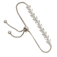 Bracelet élégant en or rose pour femme avec chaîne et maillons Accessoire de bijoux de mode tendance