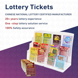 Billets de loterie à gratter personnalisés haute sécurité avec date variable, numéros gagnants et tickets de tombola - Product Image 1