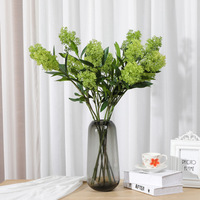 Tiges de verdure artificielles au toucher réaliste, branche de baies de Skimmia pour la décoration de mariage, de fête à domicile, de table, plante de haute qualité