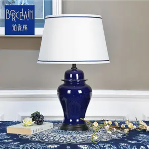 중국 스타일 거실 침실 장식품 보라색 작은 장식 도자기 저렴한 램프