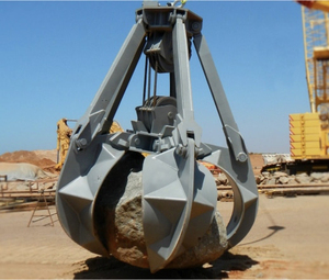 Pince à ferraille hydraulique pour excavatrice 12-18 tonnes, grappin rotatif à griffes métalliques, moteur bleu - Product Image 6