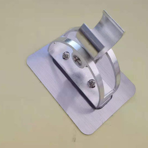 Shower Head Holder Aluminum Wall Mount Rectangle Minimalist Design Easy Installation Bathroom Accessory - Product Image 3