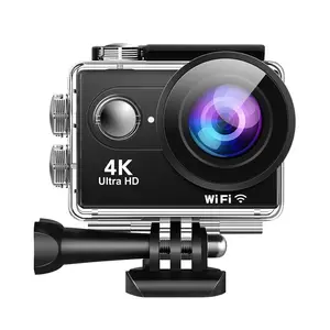 スポーツカメラ4KWiFi2レンズストリーミングスポーツカメラDVRカムコーダー1080PHD防水Camara Go Pro360オリジナル