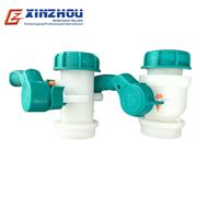 Réservoir de vanne papillon IBC VALVE 62/75/100 Vanne Plastique Pour Cuve Sortie avec écrou pour gazole eau
