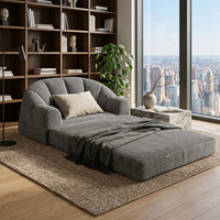 Luxuriöses Muscheldesign Cord-Polster Modernes 2-Sitzer-Sofa Kompressionsverpacktes Loveseat Schlafsofa Villa Wohnmöbel