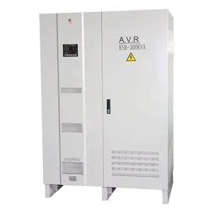 Estabilizador de voltaje automático controlado por independiente, pantalla LCD inteligente, trifásico, 400V, 300kVA