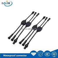 HSJX Connecteur de câble en plastique étanche polarisé de type Y avec contact en cuivre pour PCB, 2 ou 3 broches, mâle, droit, pour aviation