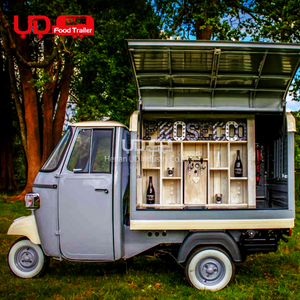Mini camion de restauration mobile d'extérieur, bar à bière, chariot à champagne à 3 roues, tricycle bar à vin - Product Image 4
