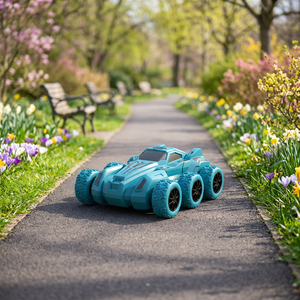 Voiture électrique tout-terrain à six roues inertielles en plastique, résistante aux chutes, pour enfants - Product Image 5