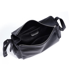 Bolso de Hombro de Cuero Genuino con una Sola Correa, Maletín Vintage Personalizado de Gran Capacidad con Bolsillos en Ambos Lados, <span class=keywords><strong>para</strong></span> Mujer, Verano e Invierno - Product Image 3