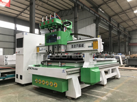 Machine de fraisage CNC multi-têtes 1525 1325 avec trois ou quatre broches et rotation