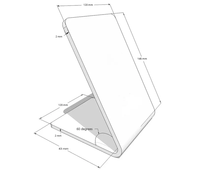 Support de table NFC personnalisé en version espagnole avec code QR pour la collecte d'opinions et l'engagement des clients
