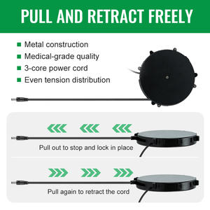 بكرة كابل تمديد قابلة للسحب من ميلا، بكرة أسلاك مخصصة، بكرة كابل طاقة، سلك تمديد مع بكرة طاقة قابلة للسحب - Product Image 2