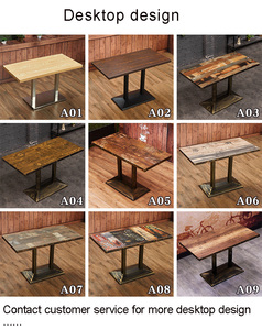 Juegos de Mesas y Sillas de Madera para <span class=keywords><strong>Restaurante</strong></span>, Tamaño Personalizado, Venta al por Mayor, Asientos de Cabina para Uso Comercial, Muebles para Comida Rápida - Product Image 5