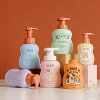 Usine de haute qualité forme Unique crème cosmétique bouteille pour animaux de compagnie 200ml 300ml 480ml paquet de bouteilles de shampooing pour animaux de compagnie