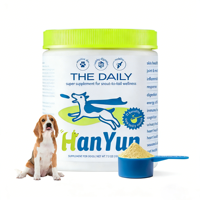 Poudre de multivitamines quotidiennes pour chiens sous marque privée, probiotiques, soutien immunitaire et digestif, supplément naturel pour animaux de compagnie pour toutes les phases de vie