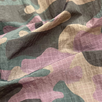 Tissu en crêpe tissé imperméable et respirant, léger, à séchage rapide, durable, imprimé camouflage numérique, taffetas de nylon 40D pour garçons