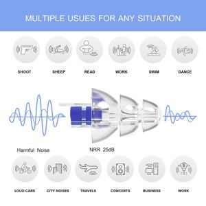 <span class=keywords><strong>Bouchons</strong></span> <span class=keywords><strong>d</strong></span>'oreille en silicone réutilisables écouteurs antibruit de haute qualité <span class=keywords><strong>bouchons</strong></span> <span class=keywords><strong>d</strong></span>'oreille doux pour musicien de concert avec étui - Product Image 4