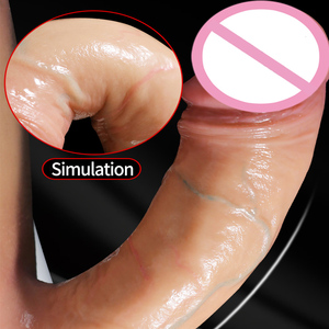 <span class=keywords><strong>Dildo</strong></span> realistico di grandi dimensioni con cinturino in similpelle, ispirato alle lesbiche, giocattolo per la masturbazione femminile. - Product Image 4