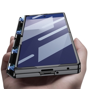 GKK Clear Electroplated Plating Hard PC Funda protectora plegable para teléfono con soporte Funda para Samsung Galaxy Z Fold <span class=keywords><strong>7</strong></span> - Product Image 2