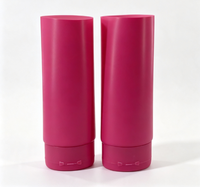 Tube en plastique PE vide thermoscellé à fond plat, couleur personnalisée, pour baume solide, stick de protection solaire, emballage cosmétique