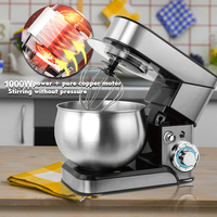 Mélangeur à pâte à tortillas électrique professionnel à prix de boulangerie, 5,8 L, vente chaude, mélangeur sur socle horizontal pour cuisine, design à levage de bol