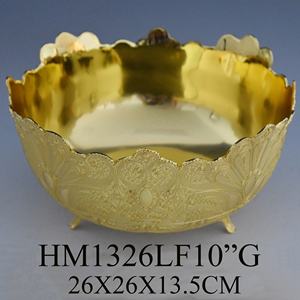 สังกะสีคำSilverและGoldจานผลไม้อินเดียบนโต๊ะอาหารเค้กลูกอมชาม - Product Image 4