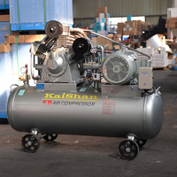 Compresseur d'air portable Kaishan 30 bar 350 L à piston lubrifié, moteur refroidi par air, argenté, 30 kW, pour machine de soufflage PET KB15