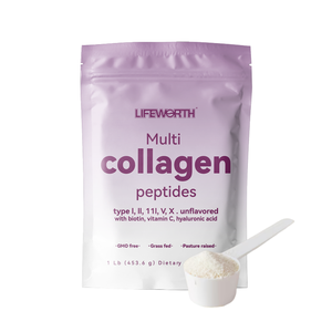 LIFEWORTH Peptides de collagène en poudre 3 en 1 de marque privée personnalisés pour les cheveux, la peau et les ongles. - Product Image 5