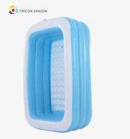 Piscine gonflable pour bébé portable en PVC de haute qualité, colorée, épaisseur 0,25 mm, fabriquée en Chine, personnalisée, pour l'intérieur, enfants 6P