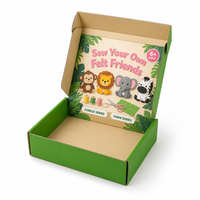 Boîte d'expédition personnalisée avec logo imprimé sur papier rigide et motif animal mignon pour marque de mode enfantine