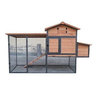 Produit pour animaux de compagnie bon marché cage à poulets d'extérieur poulailler en bois avec nichoirs à poulets - Product Image 4