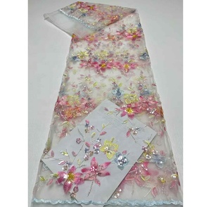 Gran oferta europea y americana, tela <span class=keywords><strong>de</strong></span> encaje <span class=keywords><strong>de</strong></span> tul blanco, Material <span class=keywords><strong>de</strong></span> vestido, encaje <span class=keywords><strong>de</strong></span> lentejuelas, <span class=keywords><strong>ropa</strong></span> <span class=keywords><strong>de</strong></span> encaje francés para <span class=keywords><strong>ropa</strong></span> <span class=keywords><strong>de</strong></span> costura - Product Image 4