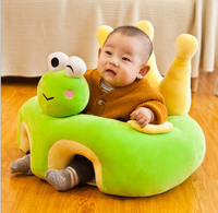 Peluche pour bébés, personnalisable, canapé de sécurité, en forme de grenouille, cochon, chat, lapin, abeille, apprendre à s'asseoir