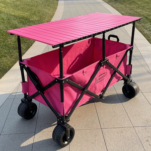 Carrito Plegable con Dimensiones <span class=keywords><strong>de</strong></span> 110x60x60 cm, Mesa Grande, Toldo, Capacidad <span class=keywords><strong>de</strong></span> Carga <span class=keywords><strong>de</strong></span> 200 kg, para <span class=keywords><strong>Camping</strong></span> y Servicio <span class=keywords><strong>de</strong></span> Comida - Product Image 3