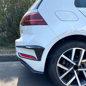 Car Window Weather Shields Piano Black Plastic For Volkswagen Golf 7.5 2016-19 R400 Rear Bumper Canard Modification - Product Image 4