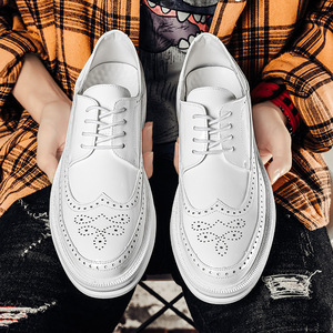 Zapatos Oxford de Hombre Británicos, Impermeables, de Cuero Genuino, Punta Cerrada, Hechos a Mano, para Boda, Formales, Casuales de Negocios, Antideslizantes, con Hebillas y Correas - Product Image 2