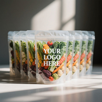 Sachets de pochette debout en feuille d'aluminium de qualité alimentaire emballant des sacs en mylar aux fraises pour les fruits secs